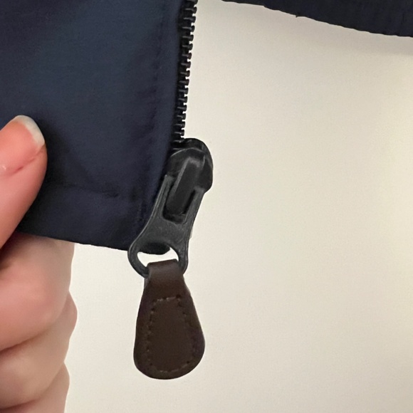 Chaps Casual Sporty Full Zip Bomber Style Lined Jacket - Navy Blue - Size M - Picture 8 of 8